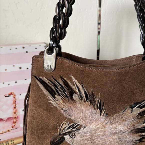 Ralph Lauren Collection - Brown Suede Fringe Bag - Picture 4 of 11